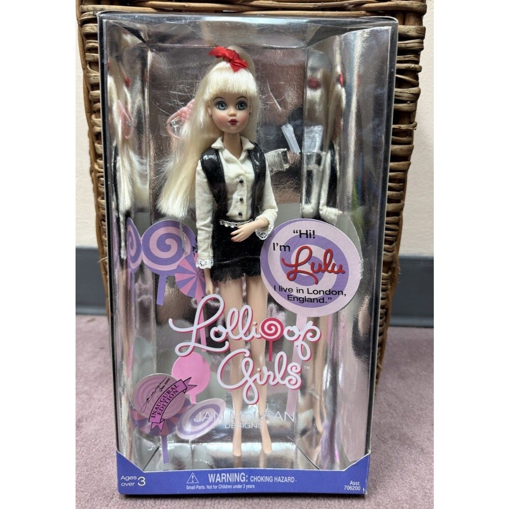 Vtg y2k 2002 Jan McLean Lollipop Girls Cassie Doll In Lulu Box *read